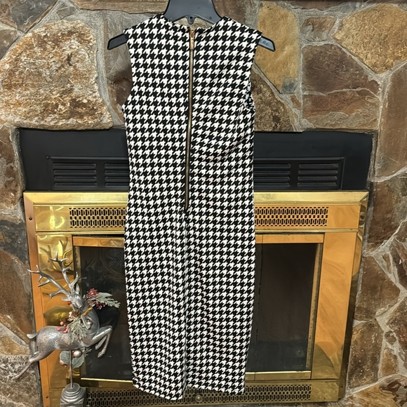 Kardashian collection sleeveless career houndstooth print dress Xs - Picture 4 of 9